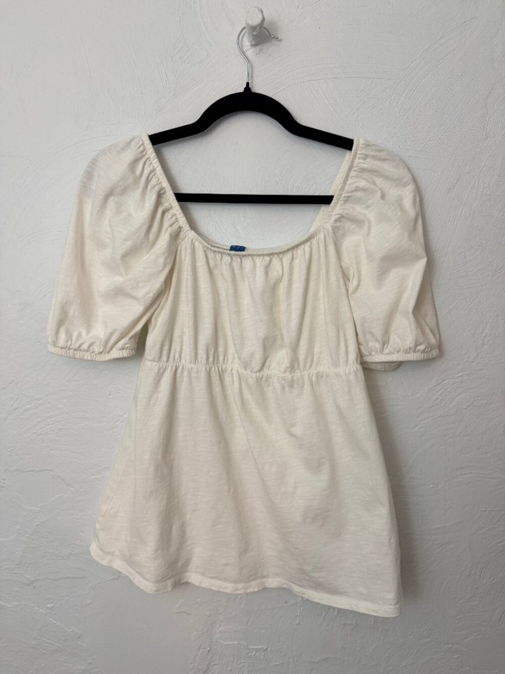 Old Navy Maternity Square Neck Puff Sleeve Peasant Top
